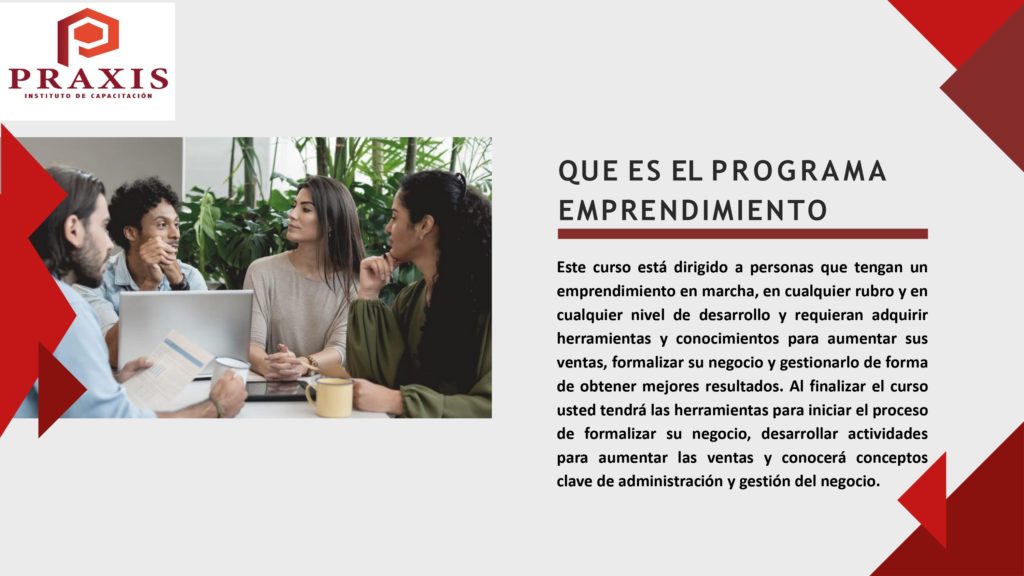 Contacto Emprendimiento Instituto Praxis